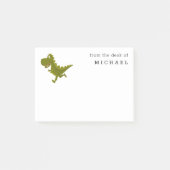 Cartoon Funny Dinosaur Jurassic Post-It-Notes Post-it Klebezettel (Vorderseite)