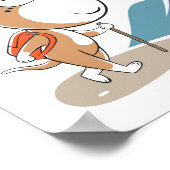 Cartoon Funny Dog Welpe Wanderung Waldland Gebirge Poster (Ecke)