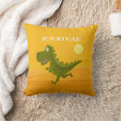 Cartoon Funny Niedlich Dinosaur Jurassic Throw Kis Kissen (Decke)