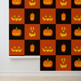 Cartoon Funny Pumpkin konfrontiert Halloween Muste Tapete