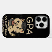 Cartoon Funny Scholar Cat Tunes Paws Case-Mate iPhone Hülle (Rückseite (Horizontal))