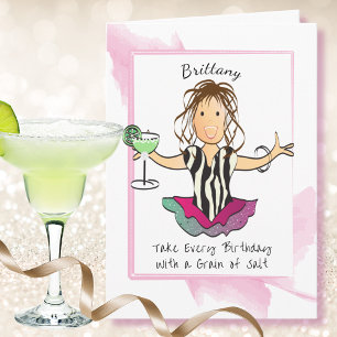 Cartoon Funny Sprichwort Margarita Geburtstag Karte