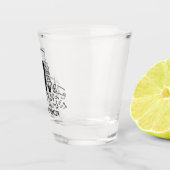 Cartoon für Autoreparaturen und Wartung. Schnapsglas (Rechts)