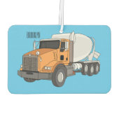 Cartoon für Betonmischer Autolufterfrischer (Rückseite)