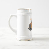 Cartoon für Betonmischer Bierglas (Links)