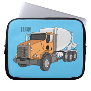 Cartoon für Betonmischer Laptopschutzhülle