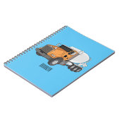 Cartoon für Betonmischer Notizblock (Linke Seite)