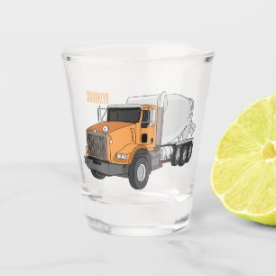 Cartoon für Betonmischer Schnapsglas