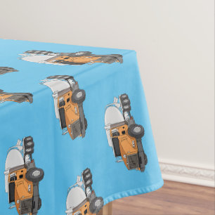 Cartoon für Betonmischer Tischdecke
