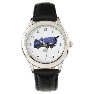 Cartoon für Betonmischfahrzeuge Armbanduhr