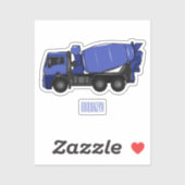 Cartoon für Betonmischfahrzeuge Aufkleber (Blatt)