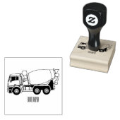 Cartoon für Betonmischfahrzeuge Gummistempel (Stempel)