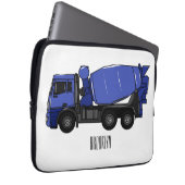 Cartoon für Betonmischfahrzeuge Laptopschutzhülle (Vorne Rechts)