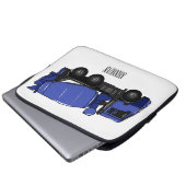 Cartoon für Betonmischfahrzeuge Laptopschutzhülle (Vorne Knopf)