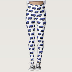 Cartoon für Betonmischfahrzeuge Leggings