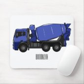 Cartoon für Betonmischfahrzeuge Mousepad (Mit Mouse)