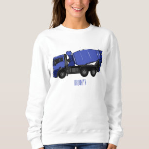 Cartoon für Betonmischfahrzeuge Sweatshirt