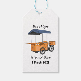 Cartoon für Bike-Food-Karren Geschenkanhänger