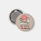 Cartoon für coole Pinselspitzen Magnet (Vorderseite/Rückseite)