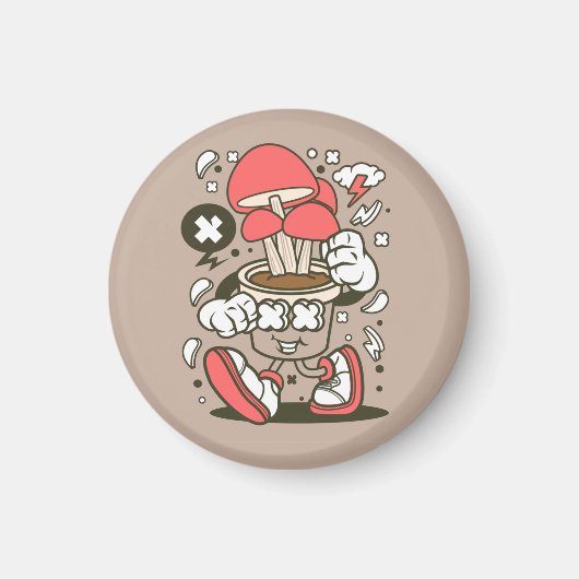 Cartoon für coole Pinselspitzen Magnet (Vorne)