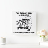 Cartoon für den Austausch und die Reparatur von Wi Quadratische Wanduhr (Zuhause)