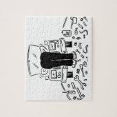 Cartoon für den Kfz-Service Puzzle (Vertikal)