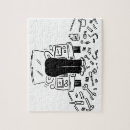 Cartoon für den Kfz-Service Puzzle