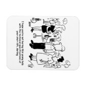 Cartoon für den Treppenlift. Magnet (Horizontal)