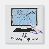 Cartoon für die künstliche Intelligenz Magnet (Vorne)