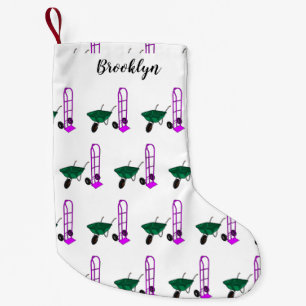 Cartoon für die Schubkarre und den Handwagen Kleiner Weihnachtsstrumpf