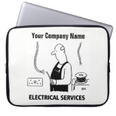 Cartoon für Elektrodienstleistungen Laptopschutzhülle (Vorderseite)