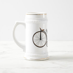 Cartoon für Fahrräder Bierglas