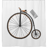 Cartoon für Fahrräder Duschvorhang (Vorderseite)