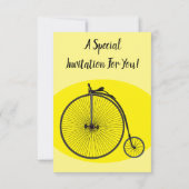 Cartoon für Fahrräder Einladung (Rückseite)