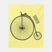 Cartoon für Fahrräder Fleecedecke (Vorderseite)