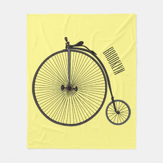 Cartoon für Fahrräder Fleecedecke (Vorderseite)