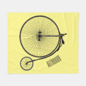 Cartoon für Fahrräder Fleecedecke (Vorderseite (Horizontal))