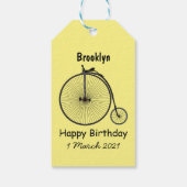 Cartoon für Fahrräder Geschenkanhänger (Rückseite)