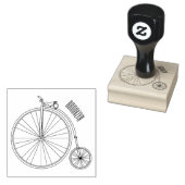 Cartoon für Fahrräder Gummistempel (Stempel)