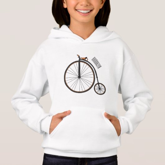 Cartoon für Fahrräder Hoodie (Vorderseite)