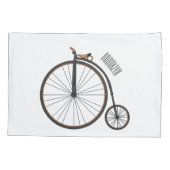 Cartoon für Fahrräder Kissenbezug (Rückseite)