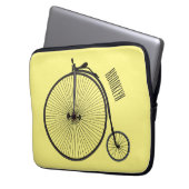 Cartoon für Fahrräder Laptopschutzhülle (Vorderseite Links)