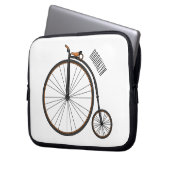 Cartoon für Fahrräder Laptopschutzhülle (Vorderseite Links)