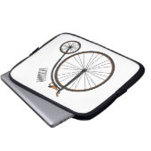Cartoon für Fahrräder Laptopschutzhülle (Vorne Knopf)