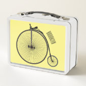 Cartoon für Fahrräder Metall Brotdose (Rückseite)