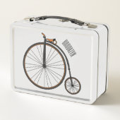 Cartoon für Fahrräder Metall Brotdose (Rückseite)