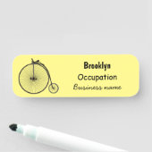 Cartoon für Fahrräder Namensschild (Beispiel)