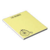 Cartoon für Fahrräder Notizblock (angewinkelt)