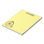 Cartoon für Fahrräder Notizblock (Rotiert)