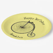 Cartoon für Fahrräder Pappteller (Schrägansicht)